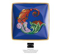 Versace Rosenthal - Holiday Alphabet - G - Taza Cuadrada Plana 12 X 12