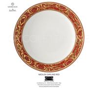 Versace Rosenthal - Medusa Garland Rojo - Plato Hondo Cm 22 - Revendedor