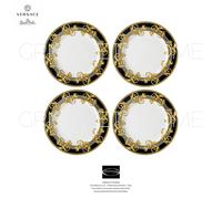 Versace Rosenthal Prestige Gala Set 4 Platos Redondos 27 cm Nero Grigio Oro