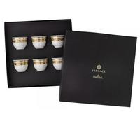 Versace Virtus Gala, juego de 6 vasos blancos, referencia 14413-403730-28403, código de barras 4012437384741