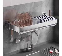 Versátil estante de pared natural con ganchos, perchero de entrada de 48,5 cm, elegante almacenamiento montado en la pared para abrigos, chaquetas y accesorios, 3/4/5/6/7 ganchos disponibles