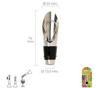 Vertedor escanciador vino acero inoxidable con tapon