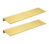 Vervevum 2 estantes de Pared de Metal, Carrito de Ducha de Oro Cepillado de 16.0 x 5.0 in, Estante de exhibición anticorrosión para Dormitorio, Sala de Estar, baño, Oficina, Tienda, Metal