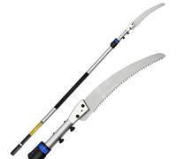 VESCO CA33 - Serrucho con pértiga telescópica de aluminio - 200-400 cm - Cuchilla de 33 cm
