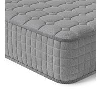Vesgantti Colchón híbrido de 120 x 200, H3, 7 Zonas, Alivio de presión, colchón ortopédico, colchón de muelles ensacados, Certificado Öko-Tex, Transpirable (24 cm, Parte Superior Ajustada, Gris)