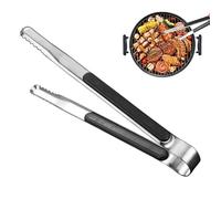Vesidoloy Pinzas de Cocina Acero Inoxidable | Utensilios de cocina Pinzas | de aislamiento de servicio pesado antideslizantes resistentes al calor de metal barbacoa servir ensalada hornear
