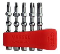 VESSEL EIBMG50K002 - Juego de puntas de impacto Torx T10, T15, T20, T25, T30, 50 mm, 5 unidades