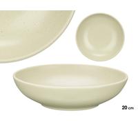 VESSIA Plato Hondo 20 cm Moteado Verde Claro Pack de 36 unidades