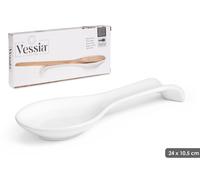 VESSIA Reposacucharas Blanco Redondo Pack de 24 unidades