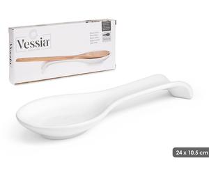 VESSIA Reposacucharas Blanco Redondo Pack de 24 unidades