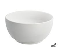 VESSIA Set de 8 Bol 500ml Blanco en Porcelana