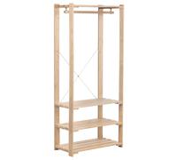 Vestidor de madera Evolution, 76,5x38,5x174,5cm, Pino Macizo - ASTIGARRAGA KIT LINE