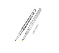 VEVOR 1 Par de Correderas Dobles para Cajones de Extensión Completa, Carga de 226,8 kg, Rodamiento de Bolas con Riel Deslizante para Cajones de Montaje Lateral con Bloqueo, 1047 x 76 x 19,5 mm