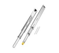 VEVOR 1 Par de Correderas para Cajones de Extensión Completa, Capacidad Carga 113,4 kg, Rodamiento de Bolas con Riel Deslizante para Cajones de Montaje Lateral con Bloqueo, 500 x 53 x 19,5 mm