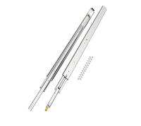 VEVOR 1 Par de Correderas para Cajones de Extensión Completa, Capacidad Carga 226,8 kg, Rodamiento de Bolas con Riel Deslizante para Cajones de Montaje Lateral con Bloqueo, 1523 x 76 x 19,5 mm
