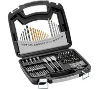 VEVOR 101 PCS Juego de Brocas Juego de Brocas para Taladro y Destornillador con Estuche de Transporte, Adecuadas para Taladrar y Atornillar Madera, Metal, Cemento