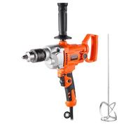 VEVOR 1100 W Mezclador de Mortero Eléctrico 2 en 1, Taladro Mezclador con Cable, Agitador de Hormigón con Mandril de 12,7 mm, 0-850 RPM, mango en D, para Taladrar, Mezclar Pegamento, Pintura
