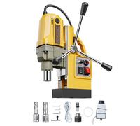 VEVOR 1200 W Taladro Magnético, Taladro de Columna Magnético Eléctrico de 12500 N con 2 Brocas de Perforación, Diámetro de Perforación de 40 mm, Velocidad Variable, para Mejoras para el Hogar