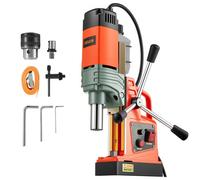 VEVOR 1350 W Taladro de Columna Magnético, Diámetro de Perforación de 50 mm, Potencia de 12500 N, Velocidad Ajustable de 0 a 800 RPM, con Vástago Weldon, para Superficies Metálicas, Industria