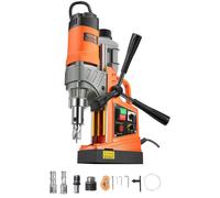 VEVOR 1450 W Taladro Magnético Diámetro de Perforación de 40 mm, Taladro de Columna Eléctrico Portátil de 12500 N con Velocidad Variable, Máquina de Perforación para Cualquier Superficie