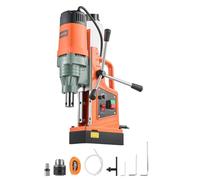VEVOR 1550 W Taladro Magnético, Diámetro de Perforación 50 mm, Fuerza de 13000 N, Velocidades Ajustables de 0-550 RPM, Taladro Magnético Portátil, Herramienta Industrial para Construcción Renovación