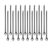 VEVOR 18 PCS Extensiones de Cerca de Alambre de Cadena, Extensor de Poste Galvanizado de Cerca de 69,5 cm, Soporte en U Brazo Extensible de Alambre de Púas para Evitar que Las Mascotas Salten