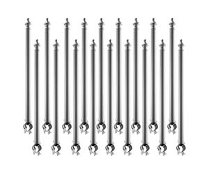 VEVOR 18 PCS Extensiones de Cerca de Alambre de Cadena, Extensor de Poste Galvanizado de Cerca de 69,5 cm, Soporte en U Brazo Extensible de Alambre de Púas para Evitar que Las Mascotas Salten