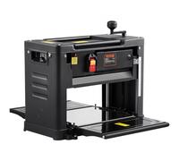 VEVOR 1800W Cepilladora de Sobremesa Regruesadora Madera 1 Velocidad Cepilladora Eléctrica 33 cm de Ancho Regruesadora Cepilladora Cepillo para Madera 2 Cuchillas Motor Potente de 15 Amperios y Bajo N