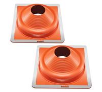 VEVOR 2 Botas de Tapajuntas para Tuberías de Techo, Se Adaptan a Tuberías con Diámetro Exterior de 170-355 mm, Tapajuntas Flexible de Silicona para Tuberías de Techo, -74 ℃-225 ℃, 495 x 495 x 165 mm