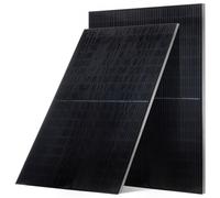 VEVOR 2 Paneles Solares Monocristalinos de 400 W e Conversión ≥23 %, con Salida MC4 Estable y Marco de Aluminio, Impermeable, para Coches, Barcos, y Techos Planos, 1715 x 1134 x 35 mm