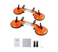 VEVOR 2 PCS Herramientas para Unir Juntas de Granito con Ventosas de 125 mm Ajustable a 180° Succión Vertical de 50 kg, Herramienta para Instalar en Encimeras de Baldosas, Piedra y Losas de Mármol