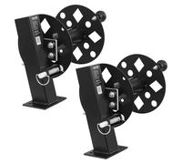 VEVOR, 2 unidades de carrete para cables de soldadura, carrete para mangueras con 2 tambores vacíos para 38,1 metros de cable de soldadura de 70 mm² y 45,1 metros de manguera de soldadura de 50 mm², c