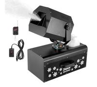 VEVOR 2000 W Máquina de Fabricar Nieve de 450 x 27 x 300 mm Máquina para Hacer Copos de Nieve con Control Remoto Inalámbrico y Cable, Tanque de 5 L para Interiores para Fiestas Navideñas, Bodas