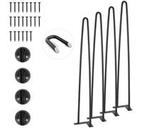 VEVOR 4 PCS Patas de Mesa mueble Oficina Horquilla 71 cm Acero Macizo 2 Varillas