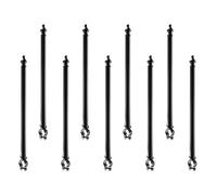 VEVOR 9 PCS Extensiones de Cerca de Alambre de Cadena, Extensor de Poste Galvanizado de Cerca de 69,5 cm, Soporte en U Brazo Extensible de Alambre de Púas para Evitar que Las Mascotas Salten