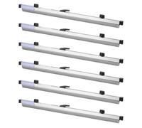 VEVOR Abrazaderas Colgantes para Planos, Paquete de 6 Piezas, Ancho de 610 mm, Tiras de Encuadernación de Almacenamiento, Marco de Aluminio, Organizador para Carteles Dibujos Planos de Construcción