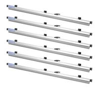 VEVOR Abrazaderas Colgantes para Planos, Paquete de 6 Piezas, Ancho de 915 mm, Tiras de Encuadernación de Almacenamiento, Estructura de Aluminio, para Planos de Construcción Carteles Dibujos Archivos