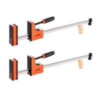 VEVOR Abrazaderas Paralelas de 2 PCS 76,2 cm, Abrazadera Separadora en Forma de F de Plástico y Acero al Carbono con Límite de Carga de 680 kg, Presión Uniforme, para Carpinteros Metalúrgicos