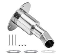 VEVOR Accesorio de Revestimiento de Escape a Través del Fuselaje, para Calentador Diésel de Estacionamiento de 24 mm con Pernos, Tuercas y Junta, Acero Inoxidable 316 Plateado, Φ 80 x 112 mm