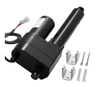 VEVOR Actuador Lineal 12 V, Carrera de 150 mm, 9000 N, Resistente al Agua IP65, 5 mm/s, con Soportes de Montaje para Contenedores de Maquinaria Industrial y Sistemas de Elevación Pesada, Negro