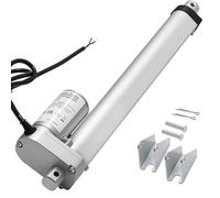 VEVOR Actuador Lineal 12 V, Motor Lineal 250 mm con 15 mm/s, 1000 N, con Protección IP54 y Soporte de Montaje, para Escritorios Elevables, Sillones Reclinables y Abridores de Ventanas y Puertas