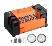 VEVOR Afilador de Brocas MR-13B de 3 a 15 mm, con Ángulo de Alivio de Labios Ajustable y Ángulo de Punta 95° a 135°, Alta Velocidad 4600 RPM, con 13 Pinzas, Muelas CBN y SDC, 290 x 140 x 160 mm
