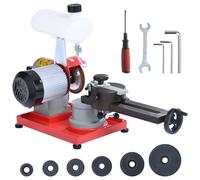 VEVOR Afilador de Hojas de Sierra Circular Afilador de Hojas de Ángulo Giratorio de 370 W Tanque de Agua 6 Centros de Sierra Muela Abrasiva de 125 mm para Hojas de Sierra con Puntas de Carburo