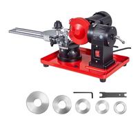 VEVOR Afiladora de Hojas de Sierra Circular 370 W 2890 RPM con Muela de 125 mm y 6 Centradores Afilador de Hojas de Sierra Circular para Hojas de 80 a 700 mm Ajuste de Ángulo para Carpintería Taller