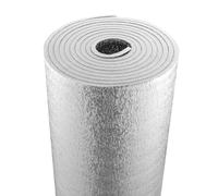 VEVOR Aislamiento Térmico Reflectante Doble Rollo de Aislamiento Barrera Radiante 7,62x1,22 m Núcleo de Espuma EPE Grosor de 15,1 mm Lámina de Aluminio de Doble Cara para Ventana, Techo de RV