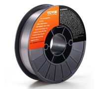 VEVOR Alambre de Soldadura MIG 0,9mm E71T-GS Bobina de Alambre de Soldadura de Núcleo Fundente Acero Blando sin Gas 200mm Resistencia a Tracción 560 MPa Arco Estable de Baja Salpicadura para Soldadura