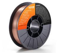 VEVOR Alambre de Soldadura MIG ER70S-6 5kg 0,8mm Bobina de Soldadura Sólida de Acero Blando 200 mm Resistencia a Tracción 490-670 MPa Uniones de Soldadura Sólida de Alimentación Suave para Soldadura