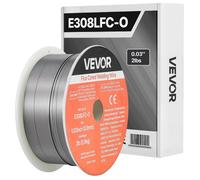 VEVOR, alambre de soldadura por arco sumergido (MIG) de 0,8 mm, tipo E308LFC-O, 0,9 kg. Alambre de soldadura de acero inoxidable sin gas, con baja formación de salpicaduras, apto para todas las posici