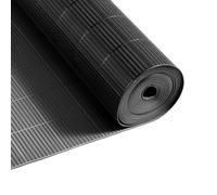VEVOR Alfombra de Drenaje Antideslizante 90 x 1500 cm, Alfombrilla Comercial de PVC con Orificio de Drenaje, Felpudo Impermeable, Suelo para Cocina Piscina Restaurante Terraza Baño Ducha, Color Negro