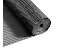 VEVOR Alfombra de Drenaje Antideslizante 90 x 1500 cm, Alfombrilla Comercial de PVC con Orificio de Drenaje, Felpudo Impermeable, Suelo para Cocina Piscina Restaurante Terraza Baño Ducha, Color Negro